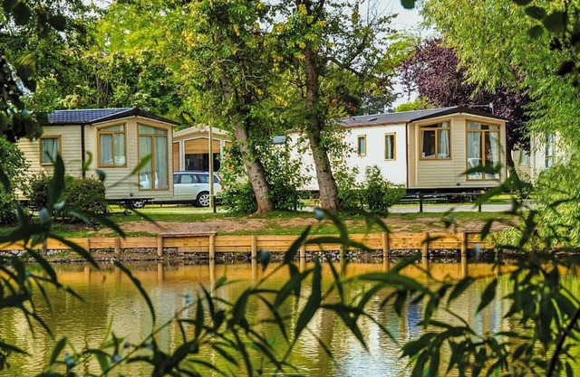 Standard economy caravan with one double and two twins.