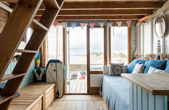 Stargaze from a beach hut on the Mudeford Sandbank