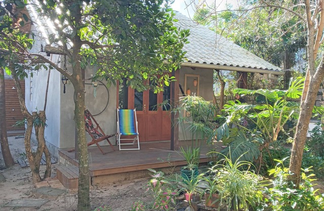 Stay in a chalet on shared land, suited to the beach environment.