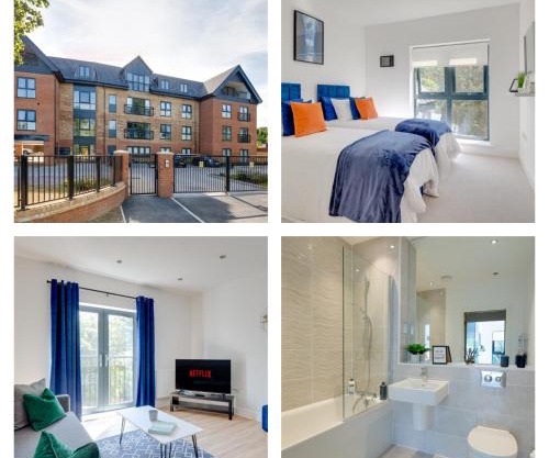Stevenage Luxury 1 Bed Apartment Sleeps 4 WIFI Free Parking Secure by JM Short Lets