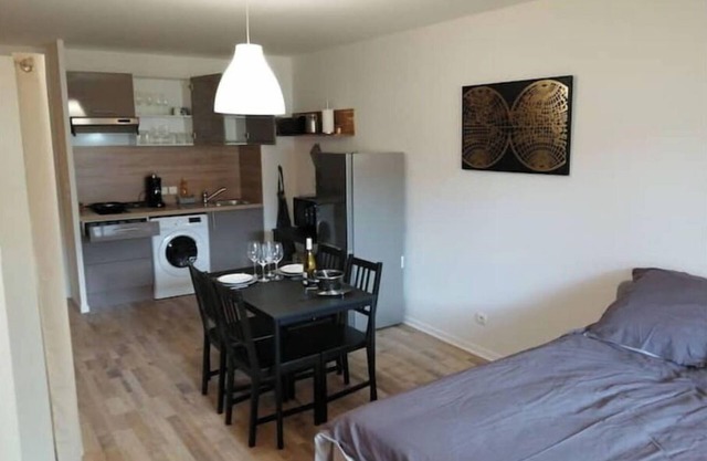 Studio 5 min from center and station