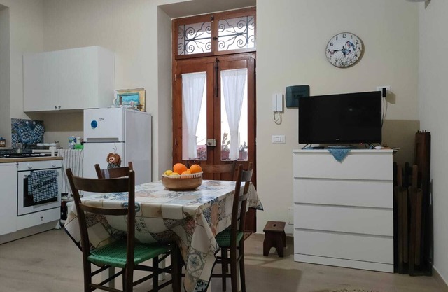 Studio apartment with waterfront terrace