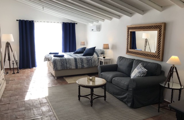 Studio apartment with two patios and pool