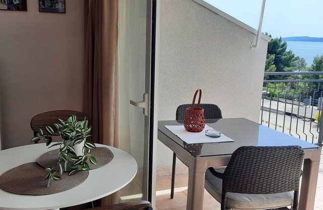Studio flat with balcony and sea view Brodarica, Šibenik (AS-21536-a)