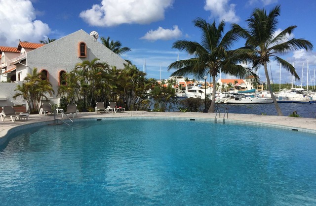 Studio on the water in the Simpson Bay Yacht Club