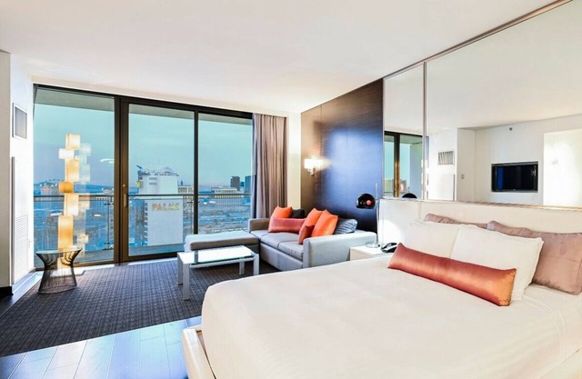 Studio Strip View w/Open Balcony | at Palms Place