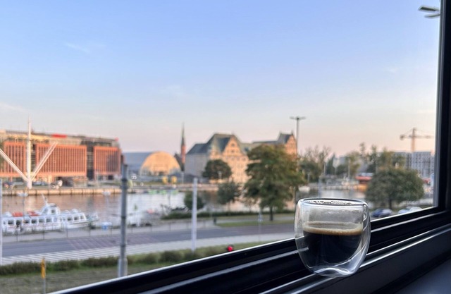 Studio with a River Oder View, Old Town, Aircondition by Stayly