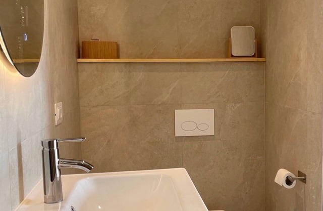 Studio with private balcony, great views and stylish interior in Vipava Valley