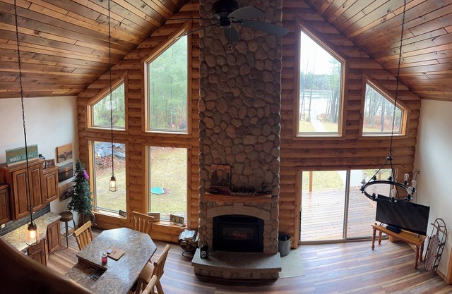 Stunning 4-bedroom lakefront cottage on the Crooked lake chain.