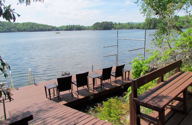 Stunning Lakefront Berkshire Rental, Lake Garfield: private dock, boats, more