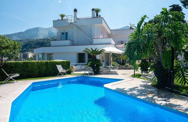 Stylish private 4 bedroom villa with terrace, sea views and pool near Sorrento