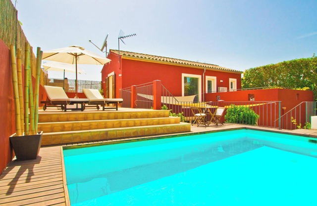 Stylish villa in Palma, with heated pool and private garden.