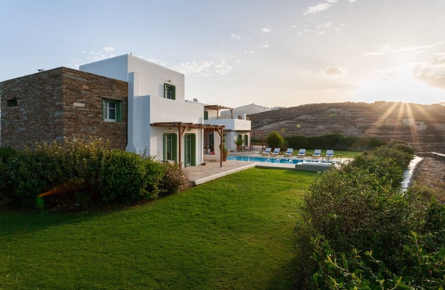 Stylish villa with spectacular sea views at a quiet location near the main town.