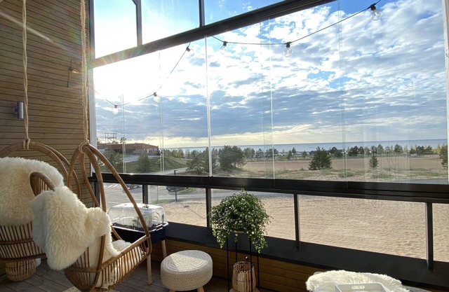 Sunbeach apartment with seaview, sauna and the best location