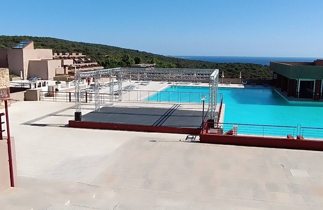 Sven's studio in Residence Cugnana Verde Costa Smeralda, pool from 2026