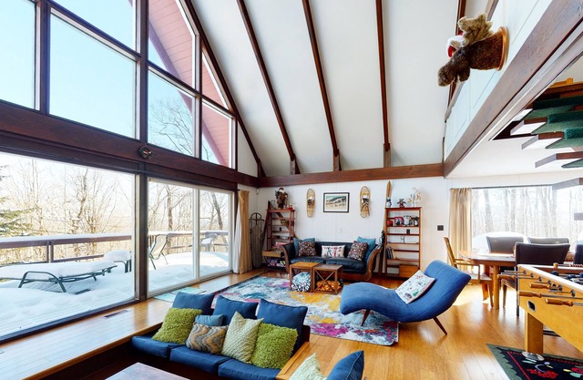 Swiss-Style A-Frame with WiFi, Wood-Burning Fireplace - Close to Slopes