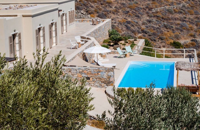Syros beautiful sea view villa Blue Line near the sea