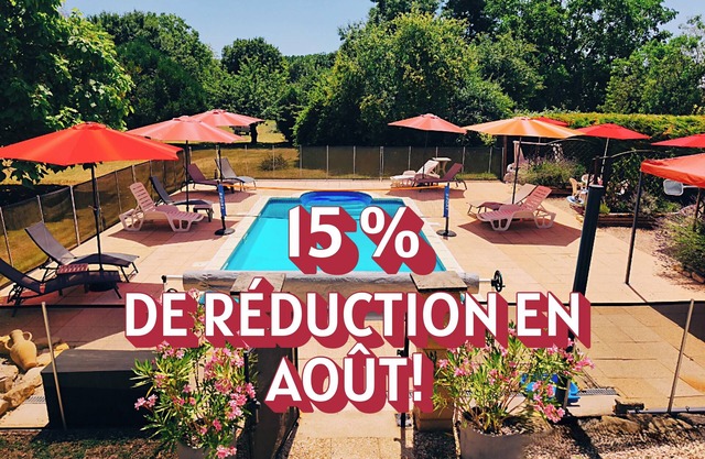 Take a break and unwind by the pool in the serene countryside of Southern France