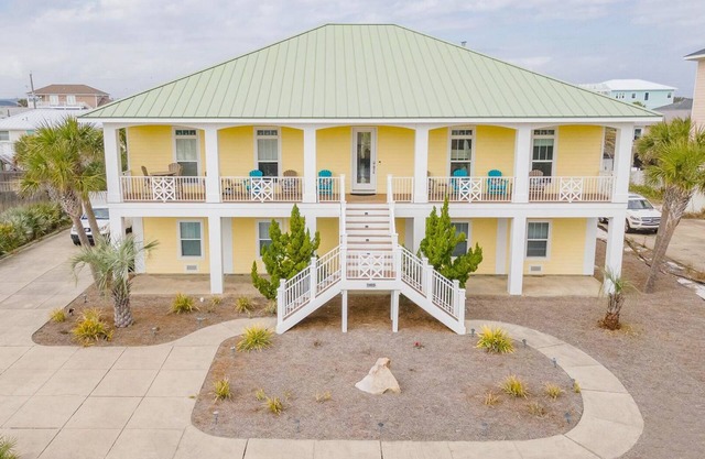 The Big Yellow Beach House | Gulf Views, Private Pool - Sleeps 19
