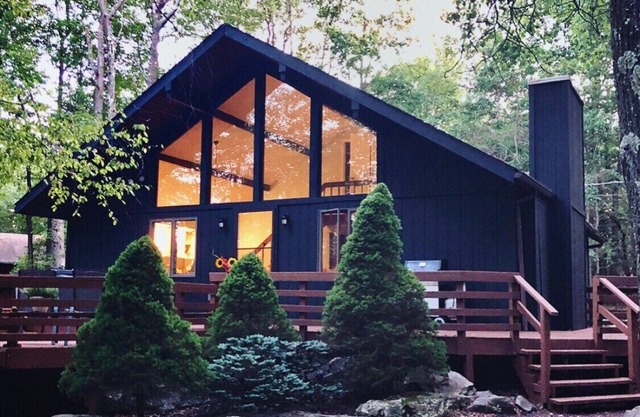 The Black Chalet at Lake Harmony in Poconos