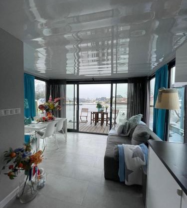 The Blue Houseboat