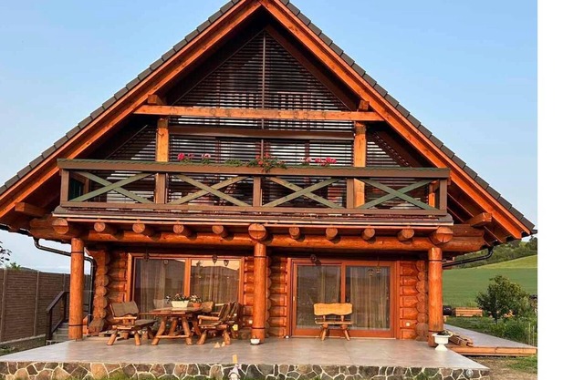 The completely newly built Log cabin with an exceptional view the High Tatras
