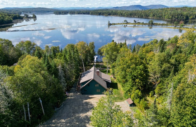 The Cove - Beautiful private log home with large deck, fireplace and dock on Lake Umbagog!