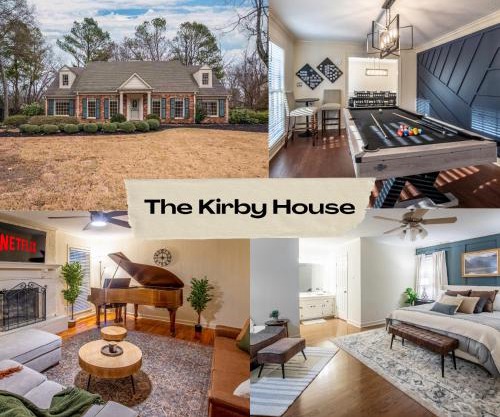 The Kirby House: King Bed, Hot Tub, Game Rooms, Gym