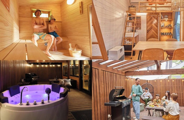The luxury of a sauna BBQ Jacuzzi and a fully r/Kitasaku-gun Nagano
