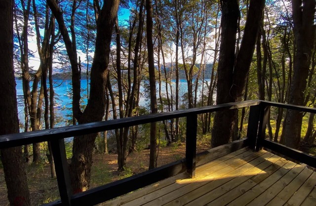 Tiny house meters away from lake nahuel huapi. Access to the beach from the house.