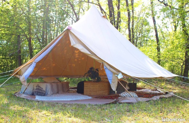 Tipi tent in the heart of the Aveyron Gorges