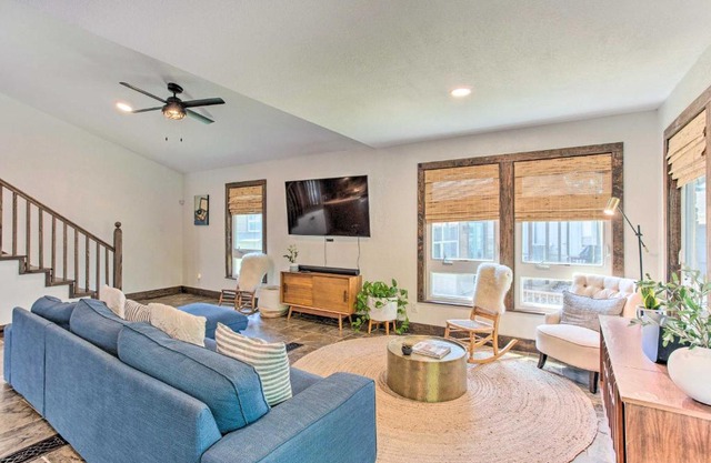 Tool Waterfront Home with Hot Tub and Fire Pit!