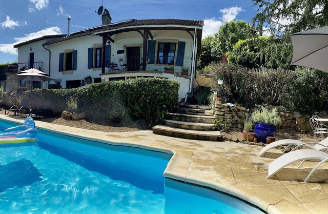 Traditional French house with private pool and gardens.