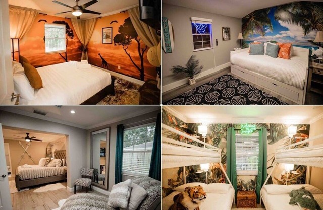 *Travel Themed Property with Backyard Oasis*
