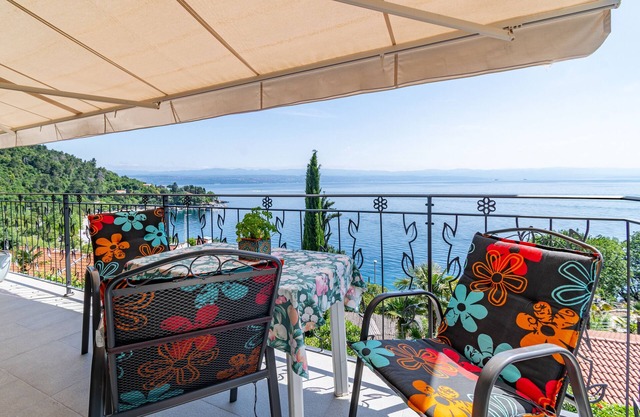 Two bedroom apartment with terrace and sea view Medveja, Opatija (A-7720-b)