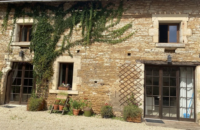 Two gites located side by side in a medieval village with heated pool.