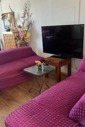 Ubicación central cabaña frente al mar