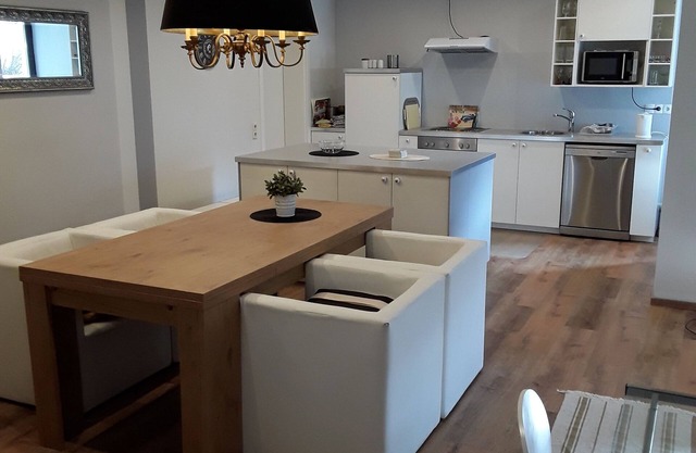 "Unique apartment with 2 bedrooms and wallbox for electric car"