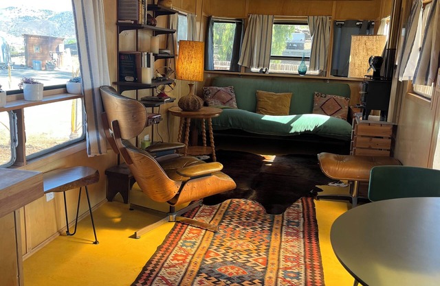 Unique Boutique Airstream Spartan in a Lavender Oasis