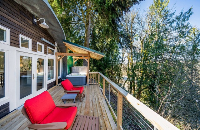 Unique, Dog-Friendly, Riverfront Cottage w/Free WiFi, Views, & Hot Tub