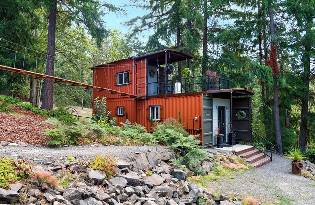 Unique Shipping Container Home Farm Stay with Scottish Highland Cows