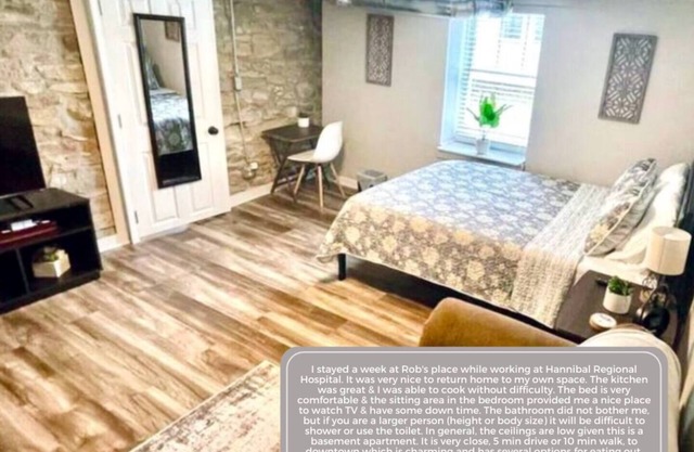 Updated efficiency unit attached to the Parlor on Paris - Rent both and save