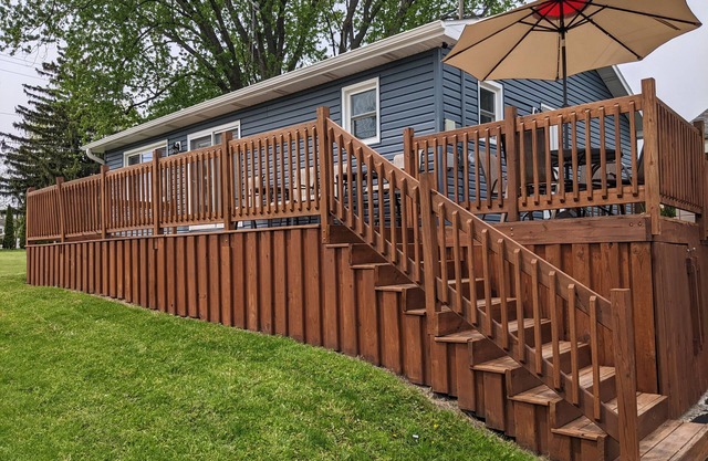 Updated home w/lake views across from Lake WI!