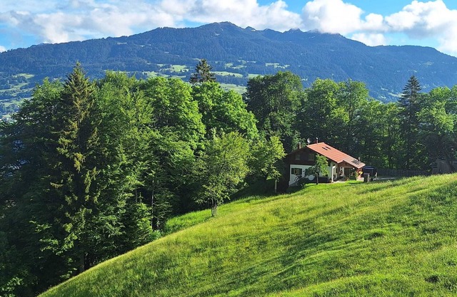 Vacation home with conservatory, fireplace and garden barbecue in a secluded location in the mountains