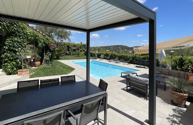 Villa 8 people, garden, swimming pool, great views, quiet, near Montpellier