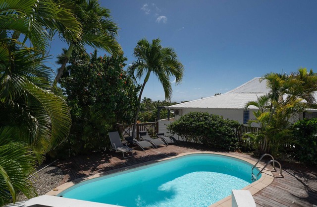 Villa Douceur Caraïbes, 500m from the beach, pool under the palm trees