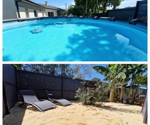 Villa entière avec piscine- 8p