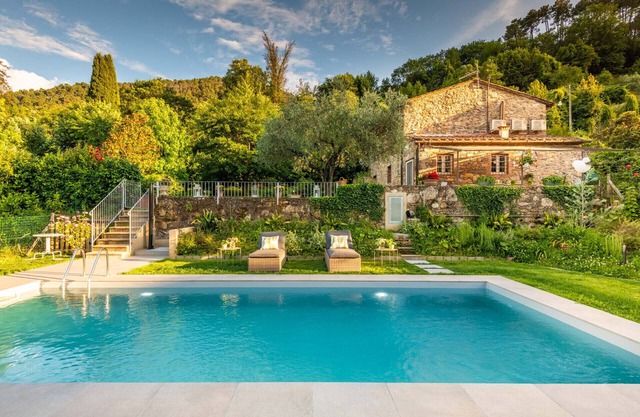 Villa Ester, a Stylish Farmhouse with Pool on the Hills by Lucca