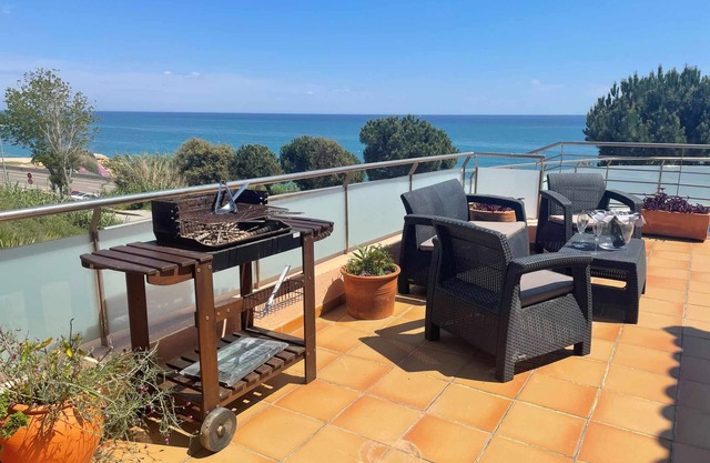 Villa Farell just in front of the sea