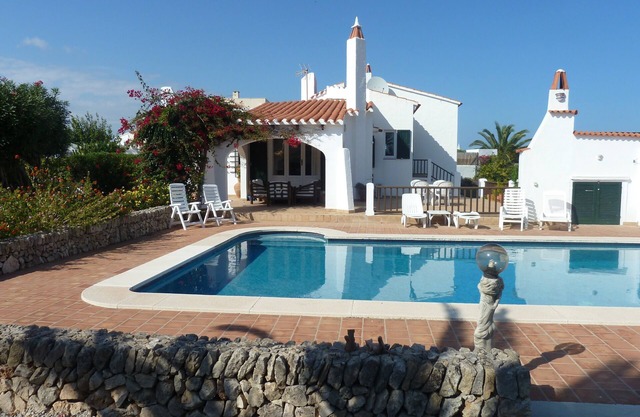 Villa For Rent In Menorca With Private Pool, Enclosed Garden & Air Conditioni